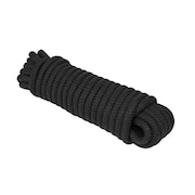 EXTREME MAX Extreme Max 3008.0304 16-Strand Diamond Braid Utility Rope - 1/4" x 50', Black 3008.0304